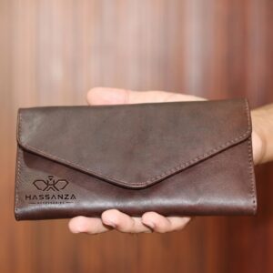 Vintage Brown Genuine Leather Unisex Clutch Premium Wallet by Hassanza